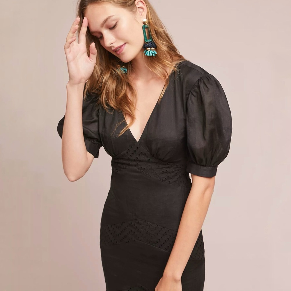 Anthropologie Blakely Eyelet Maxi Dress - Picture 2 of 9